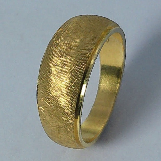 14K Yellow Gold Goldmaster Wedding Ring, 7.5-3.4mm, Size 4
