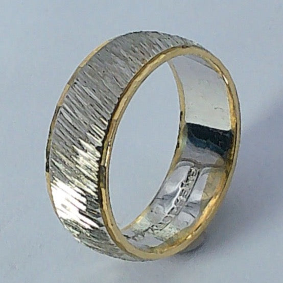 14K Tu-tone Keepsake Wedding Ring, 6mm, Size 5
