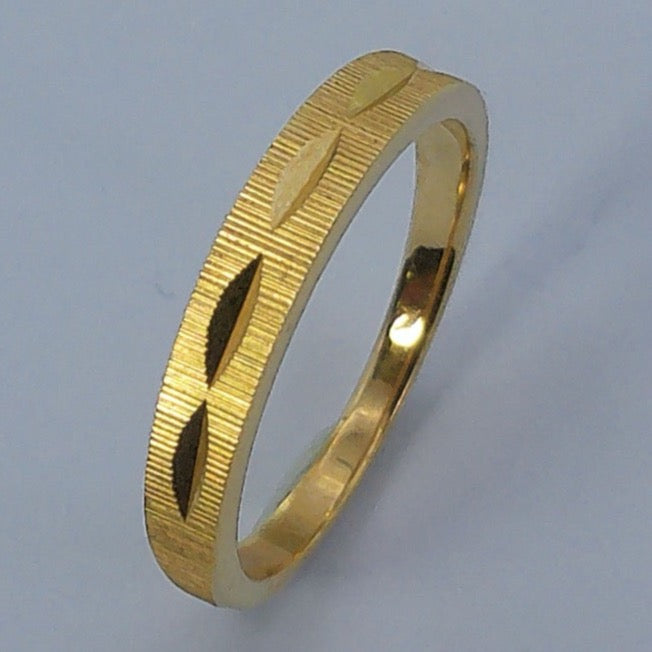 14K Yellow Gold Goldmaster Wedding Ring, 3.2-1.8mm, Size 6