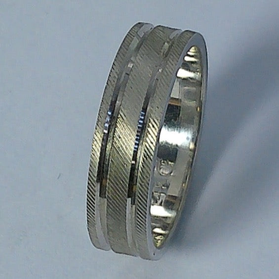 14K White Gold Goldmaster Wedding Band, 4.5mm, Size 4