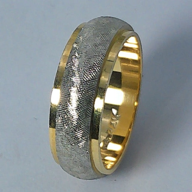 14K Tu-tone Goldmaster Wedding Band, 5.8mm, Size 4