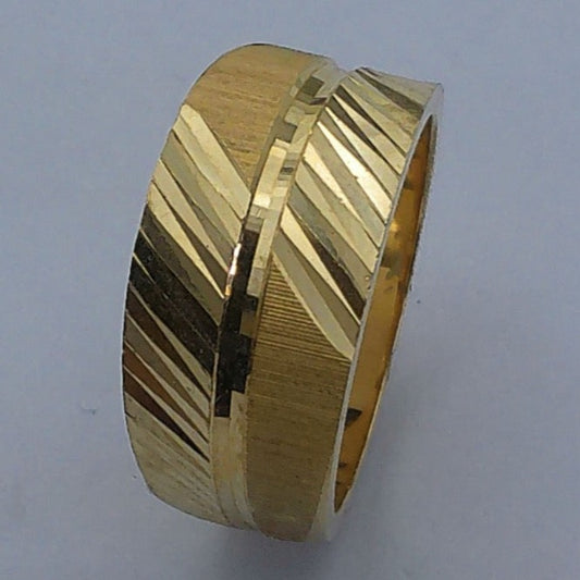 14K Yellow Gold Goldmaster Wedding Ring, 8.9-4.7mm, Size 5