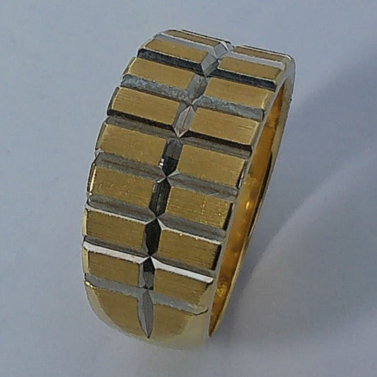 14K Yellow Gold Goldmaster Wedding Ring, 8.8-4.8mm, Size 5
