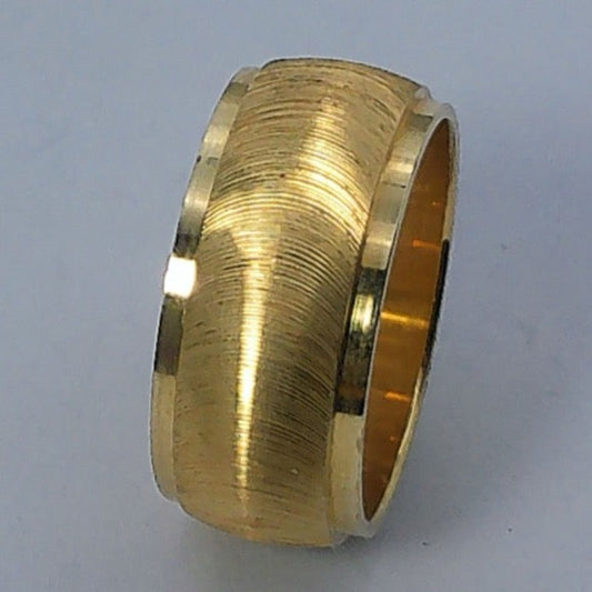 14K Yellow Gold Goldmaster Wedding Band, 7.9mm,Size 4.5
