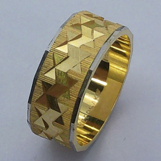 14K Tu-tone Keepsake Wedding Ring, 7mm, Size 5