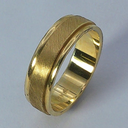 14K Yellow Gold Goldmaster Wedding Ring, 5.5mm, Size 5