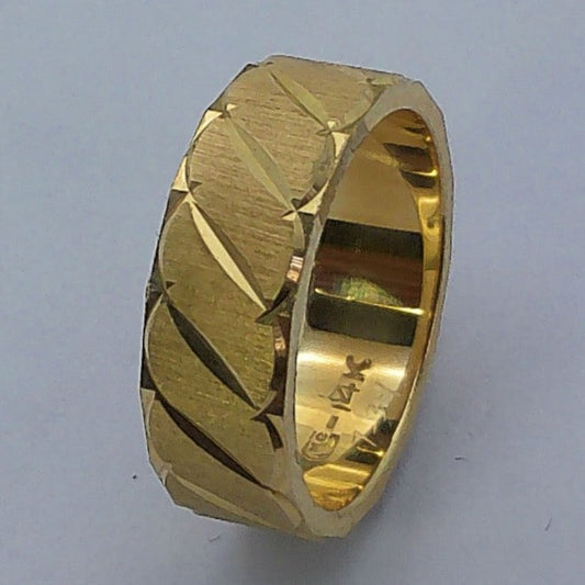 14K Yellow Gold Goldmaster Wedding Ring, 6mm, Size 5