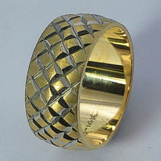 14K Yellow Gold Goldmaster Wedding Ring, 8mm, Size 5.5