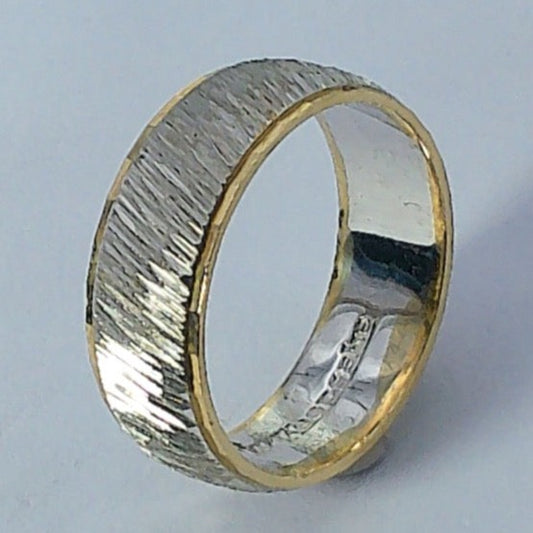 14K Tu-tone Keepsake Wedding Ring, 6mm, Size 5