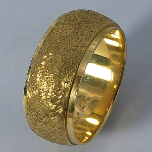 14K Yellow Gold Goldmaster Wedding Band, 7.5mm, Size 6
