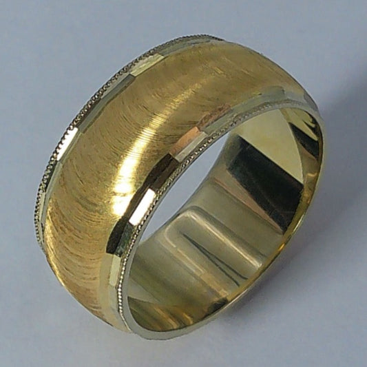 14K Yellow Gold Goldmaster Wedding Band, 7.8mm, Size 5.5