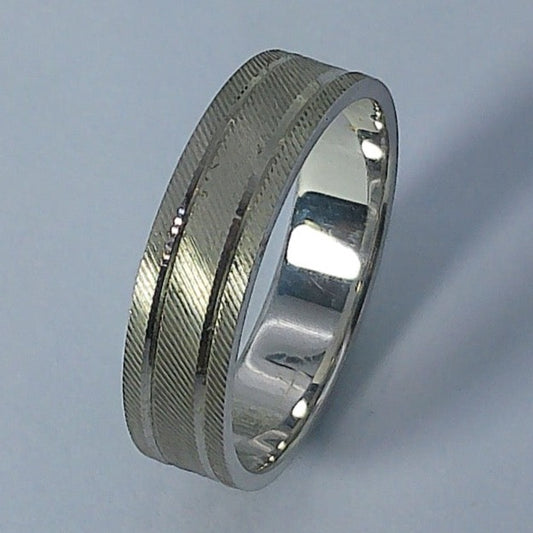 14K White Gold Goldmaster Wedding Band, 4.6mm, Size 6