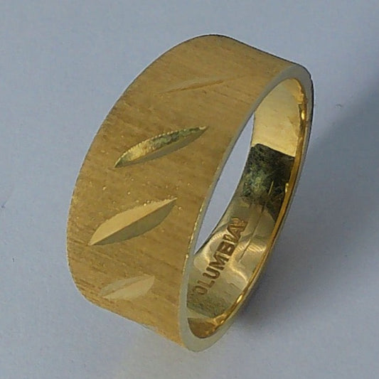 14K Yellow Gold Columbia Wedding Ring, 9-4.2mm, Size 7