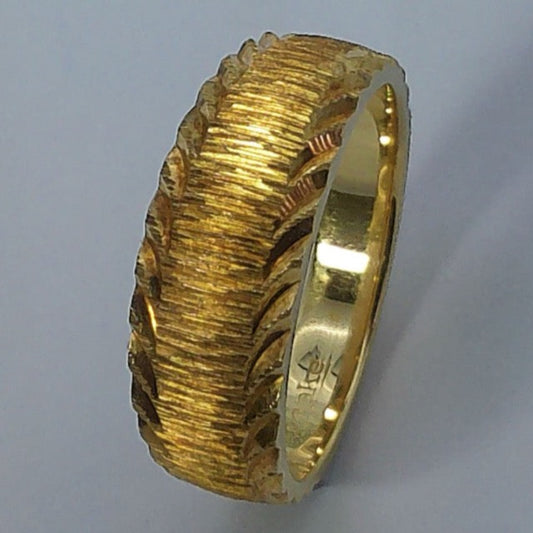 14K Yellow Gold Keepsake Wedding Ring, 7-3.8mm, Size 7
