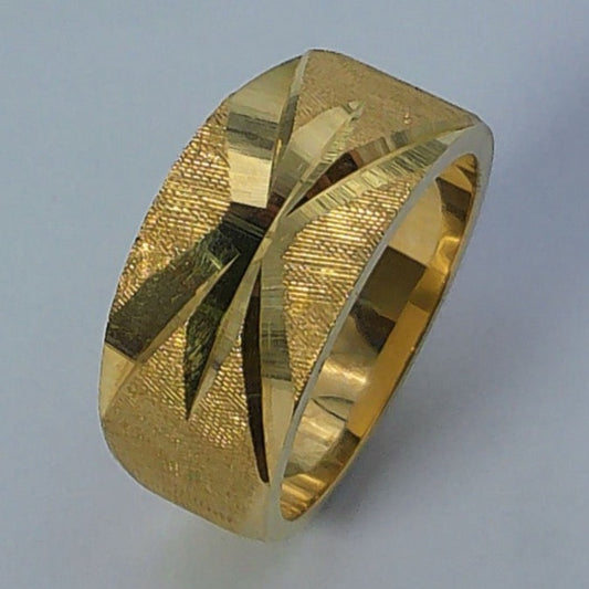 14K Yellow Gold Goldmaster Wedding RING, 8.6-4.5mm, Size 6.5