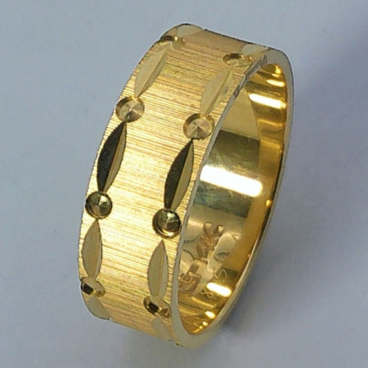 14K Yellow Gold Goldmaster Wedding Band, 6.1mm, Size 6