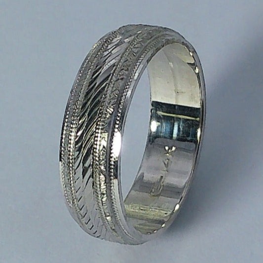 14K White Gold Goldmaster Wedding Band, 5.8mm, Size 7