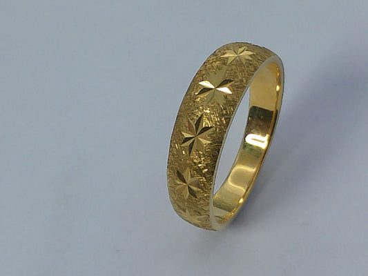 14K Yellow Gold Goldmaster Wedding ring, 6-3.5mm, Size 9
