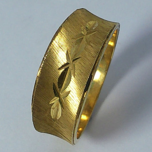 14K Yellow Gold Dason Wedding Ring, 8.9-4.5mm, Size 10