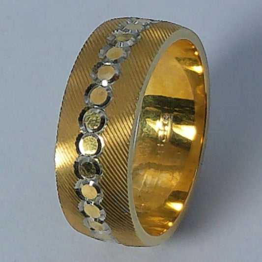 14K Yellow Gold Keepsake Wedding Band, 6mm, Size 4