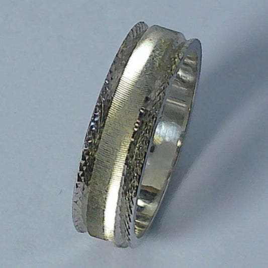 14K White Gold Goldmaster Flat Wedding Band, 4.9mm, Size 4.5