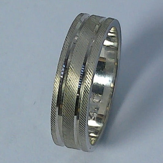 14K White Gold Goldmaster Wedding Band, 4.5mm, Size 4