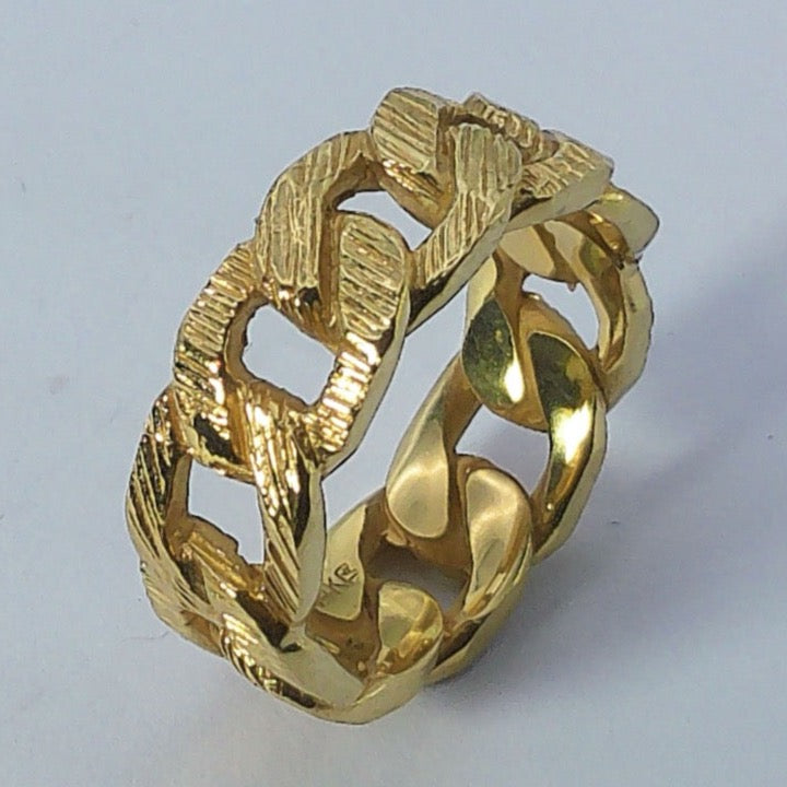 14K Yellow Gold Goldmaster Wedding Band, 8mm, Size 8.5,